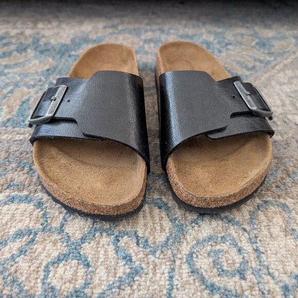 BIRKENSTOCK Sandals Women's 38 Catalina Graceful Licorice Buckle Slid On - Picture 2 of 12